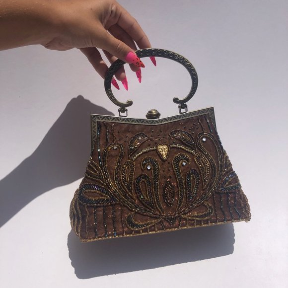 Fabulous beaded handbag in perfect condition - Picture 4 of 5